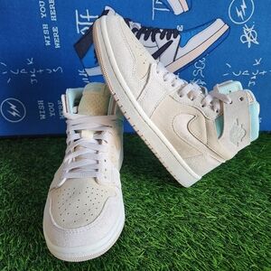 Jordan Cream and Mint Athletic Shoes